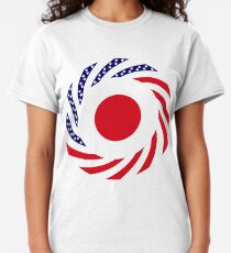 Japanese American Multinational Patriot Flag Series Classic T-Shirt