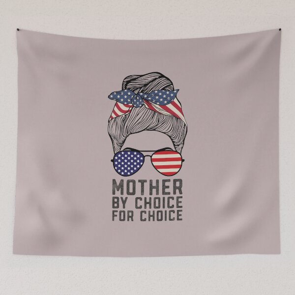 Item preview, Mother By Choice For Choice American flag Messy Ban Women Reproductive Rights  designed and sold by alenaz.
