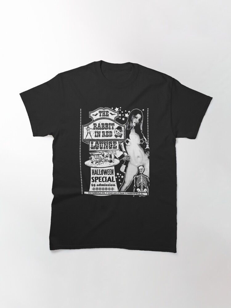 Thumbnail 3 of 7, Classic T-Shirt, The-Rabbit-In-Red-Lounge-Halloween designed and sold by acghouse1.