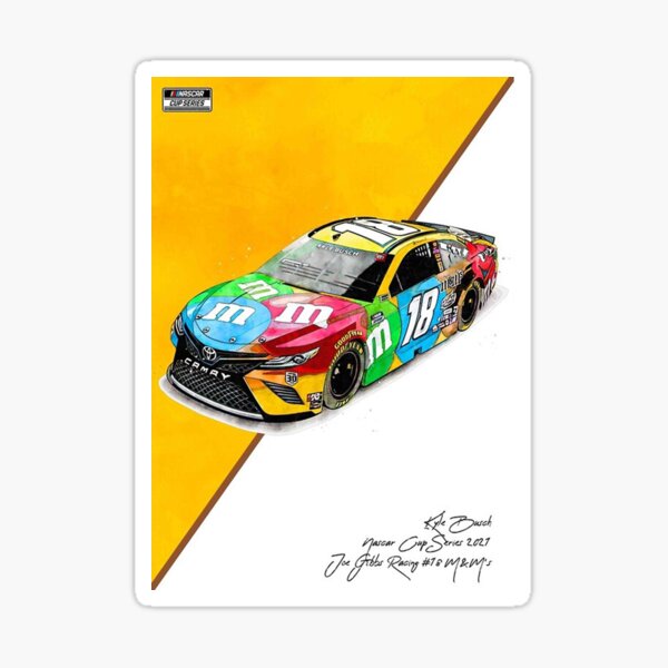 Kyle Busch Nascar 2021 Car Poster Sticker For Sale By Josephkrown