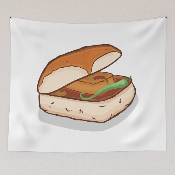 Item preview, Vada Pav Chutney Masala Indian Food Biryani India Design designed and sold by alltheprints.