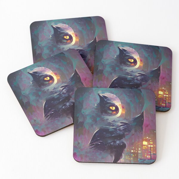 Item preview, Black Owl in Flight designed and sold by PlacidHinds.