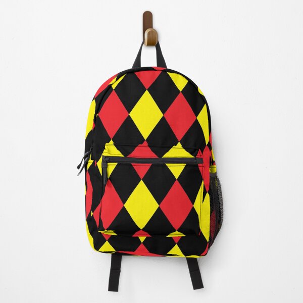 Item preview, Red and Yellow Diamond Pattern in Black Background designed and sold by rsty11.
