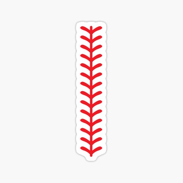 Baseball Lace Stitches Sticker for Sale by BlueDiamond-19