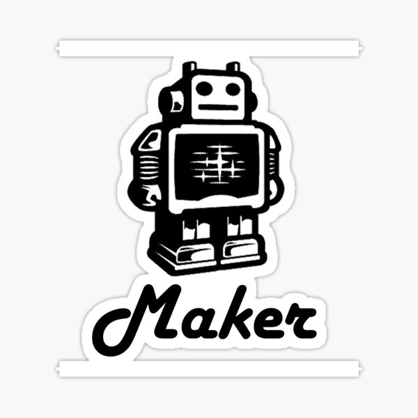 Maker Robot Sticker