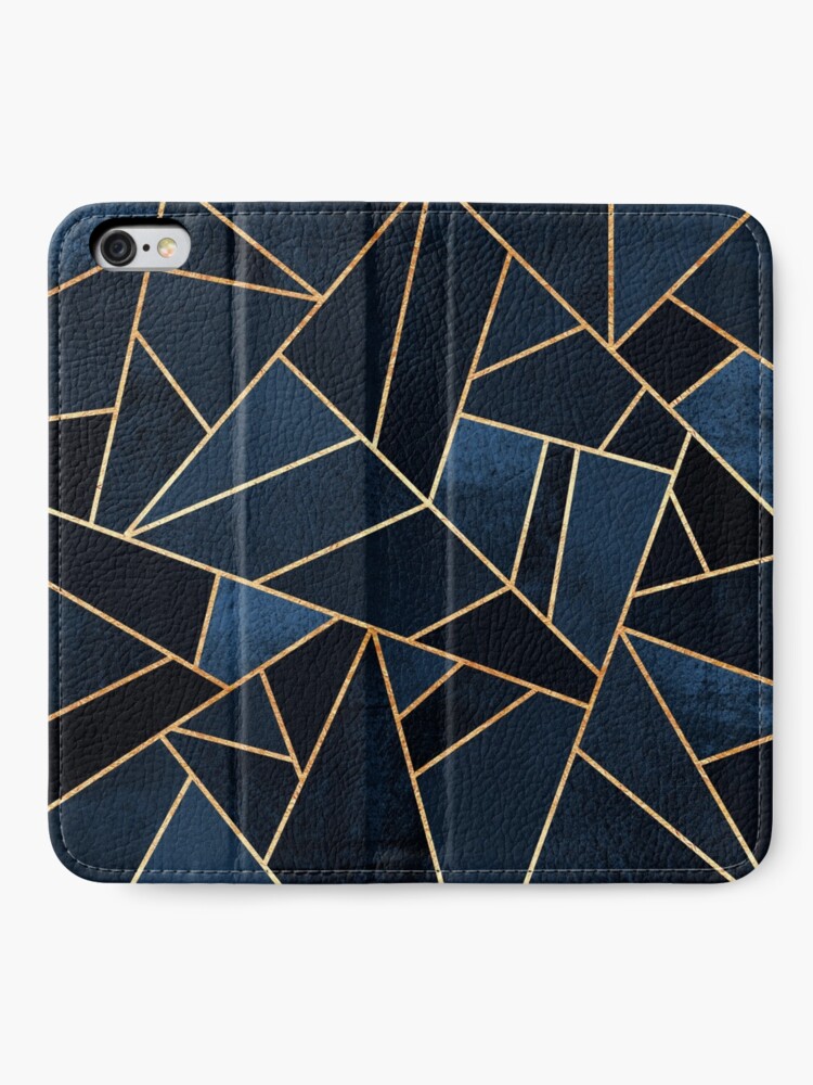Alternate view of Navy Stone iPhone Wallet