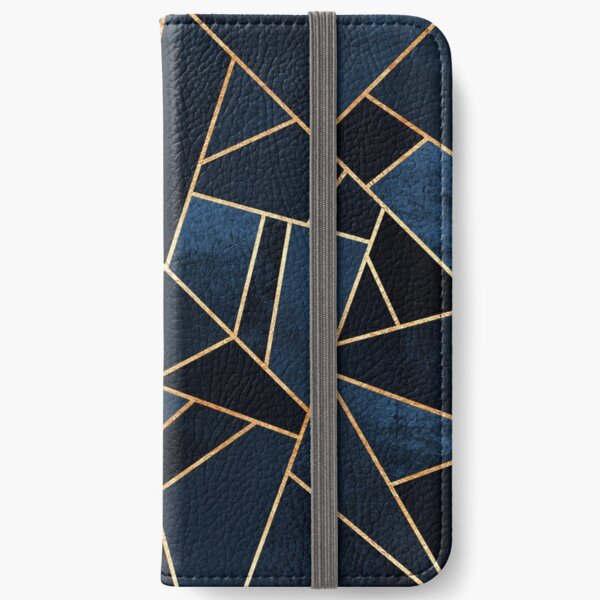 Navy Stone iPhone Wallet