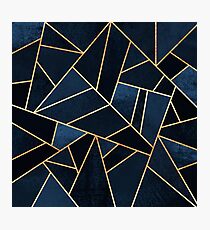 Navy Stone Photographic Print