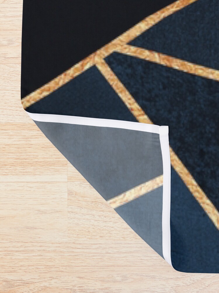Alternate view of Navy Stone Shower Curtain