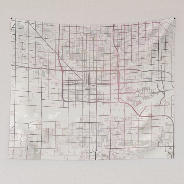 Item preview, Phoenix Map, Phoenix City, Phoenix Arizona designed and sold by TheRedFinch.