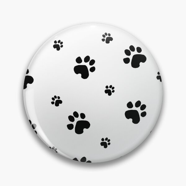 Item preview, repeating paw print pattern designed and sold by ODINDISA.