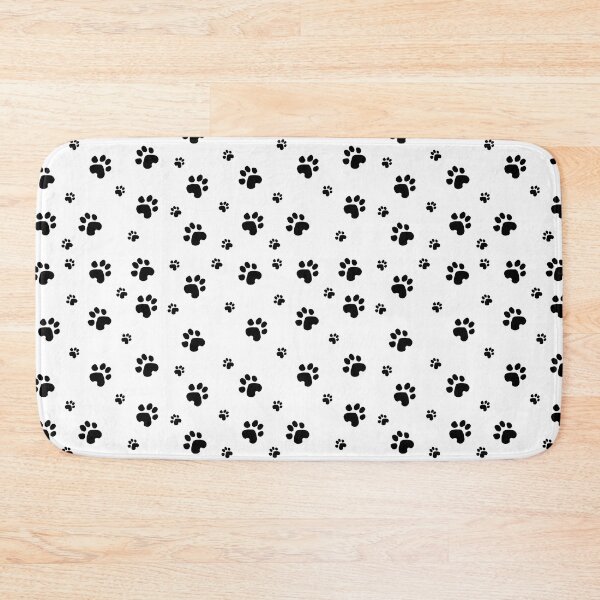 Item preview, repeating paw print pattern designed and sold by ODINDISA.