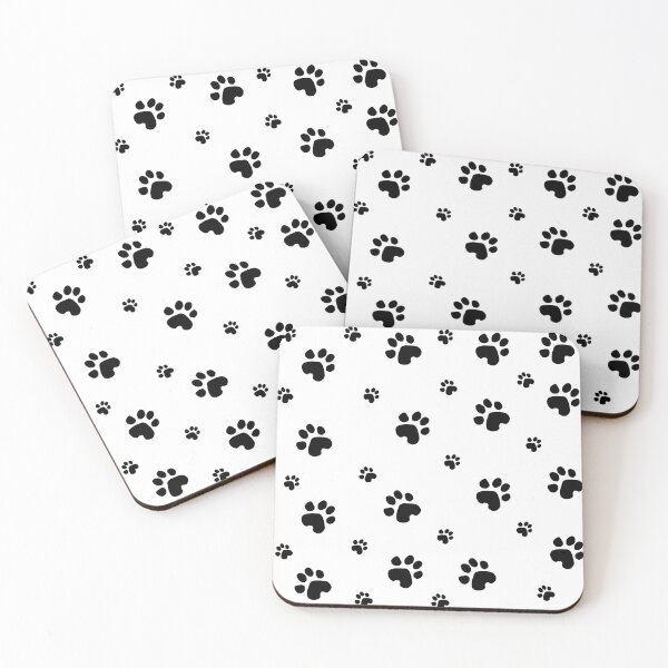 Item preview, repeating paw print pattern designed and sold by ODINDISA.