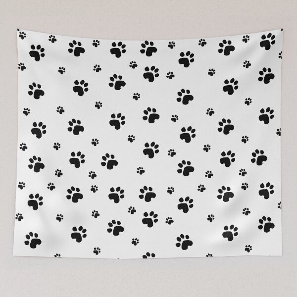 Item preview, repeating paw print pattern designed and sold by ODINDISA.