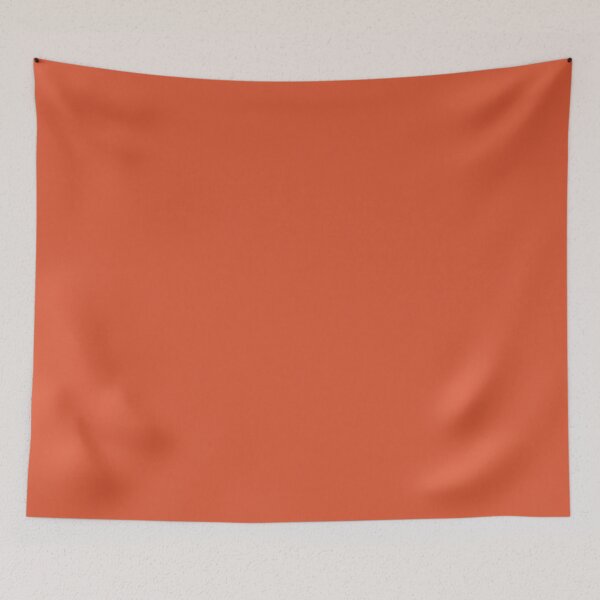 Item preview, Plain Solid Color Sunset Hot Orange Vivid Orange (C10 M80 Y90) designed and sold by mimihuang creations.