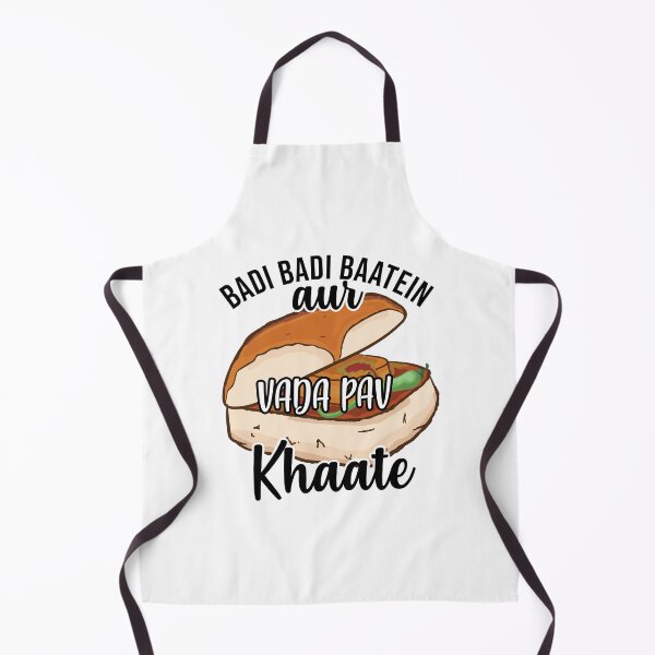 Item preview, Badi Badi Baatein Vada Pav Khate Hindi Quote Meme India designed and sold by alltheprints.