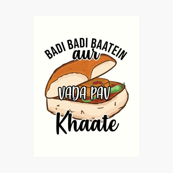 Vada Pav Logo Street Food Mumbai Stock Vector (Royalty Free) 1732608146 |  Shutterstock