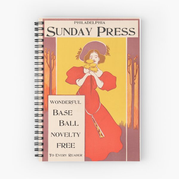 Item preview, PHILADELPHIA SUNDAY PRESS Wonderful Base Ball Novelty Free 1890 Magazine Advertisement Poster by George Reiter Brill designed and sold by retroposters.