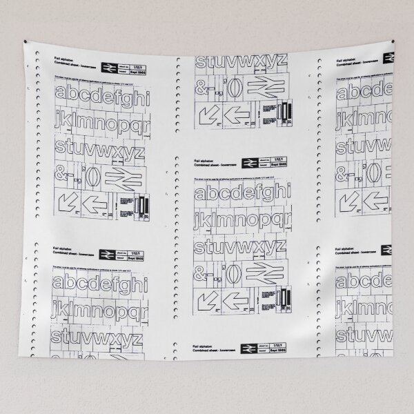 Item preview, 'British Rail- typography sheet'. designed and sold by timothybeighton.