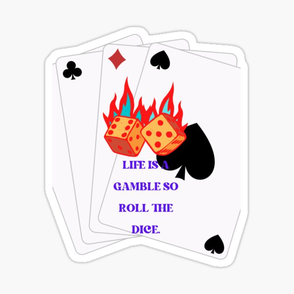 Gamble. Sticker