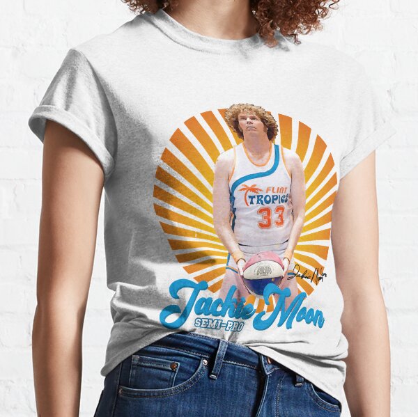 33 JACKIE MOON (Will Ferrell) Flint Tropics ABA Semi-Pro Movie Throwback  Jersey--NEW