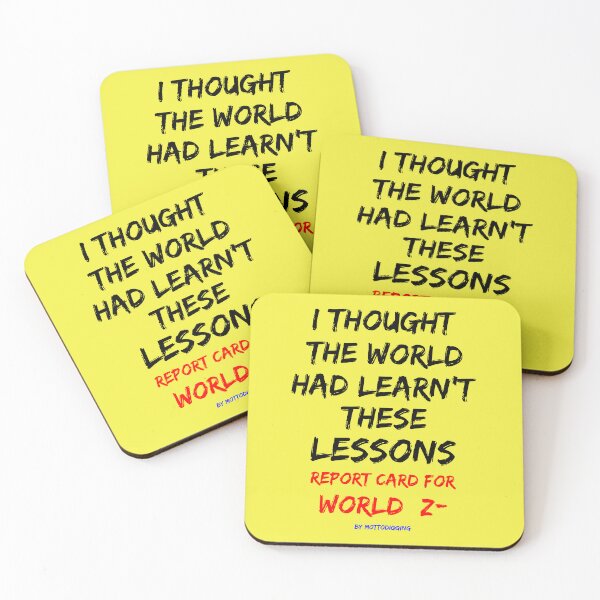 Item preview, I Thought The World Had Learn 't These Lessons Report Card For World Z- designed and sold by MottoDigging.