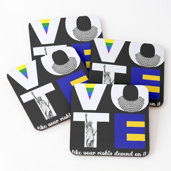 Item preview, Vote Dissent Collar Statue of Liberty Pride Flag Equality designed and sold by nedrae.