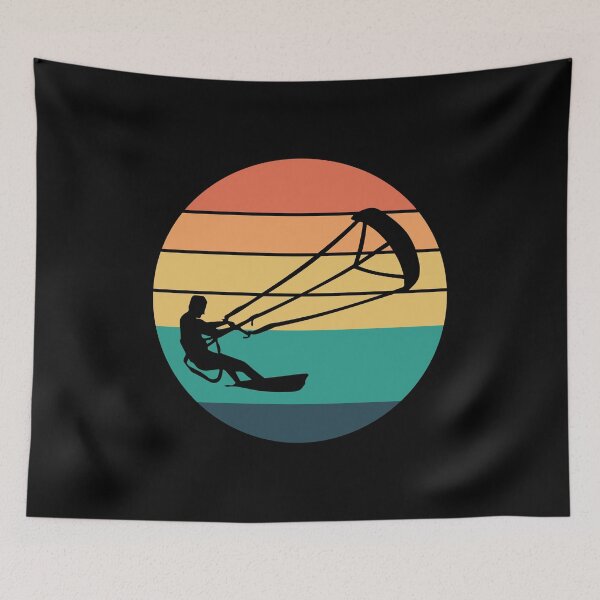 Item preview, Kitesurfing Kiteboarding Kiteboarder Kitesurf Vintage Retro designed and sold by TastefulTees.
