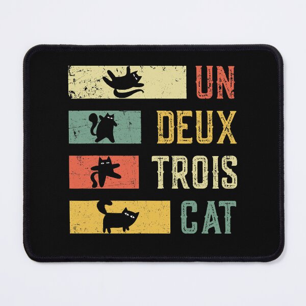 Item preview, Vintage retro Un Deux Trois Cat Funny Cat Lover  designed and sold by nedrae.