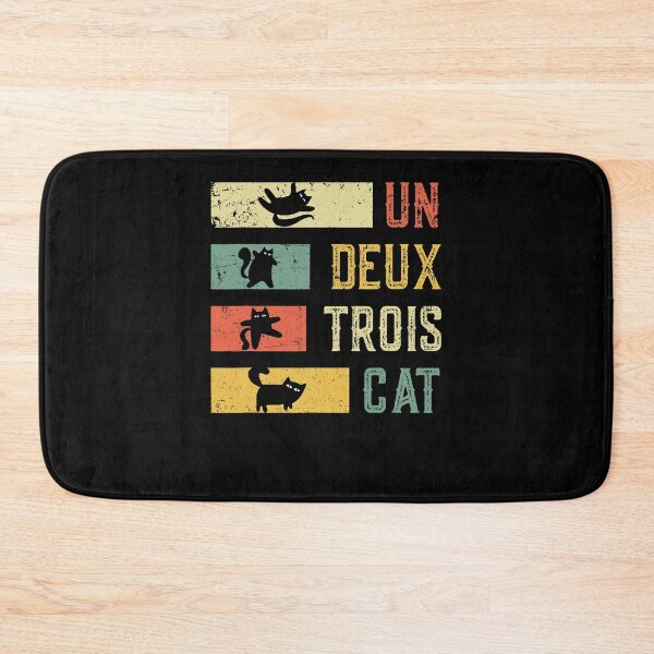 Item preview, Vintage retro Un Deux Trois Cat Funny Cat Lover  designed and sold by nedrae.