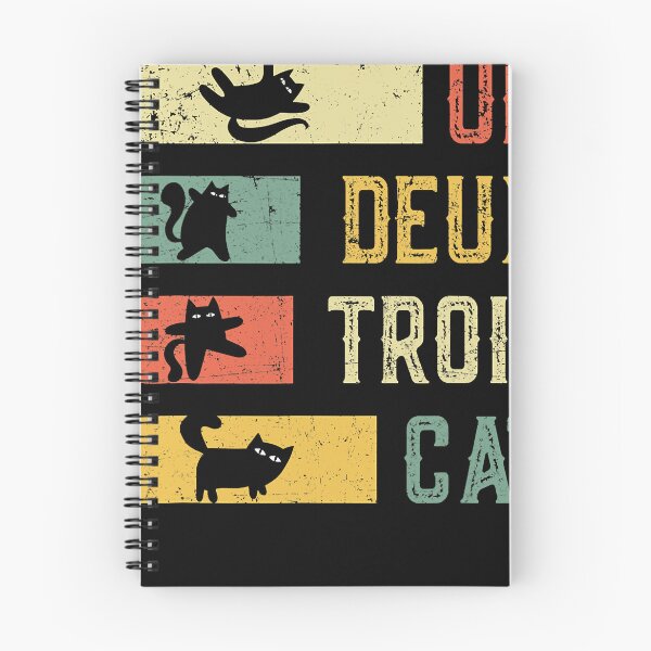 Item preview, Vintage retro Un Deux Trois Cat Funny Cat Lover  designed and sold by nedrae.