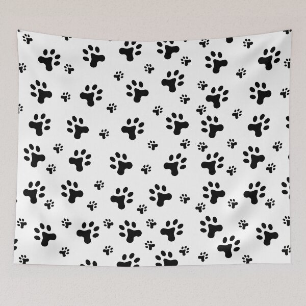 Item preview, Repeating paw print pattern - second type designed and sold by ODINDISA.