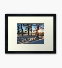 Snow Scene Framed Print