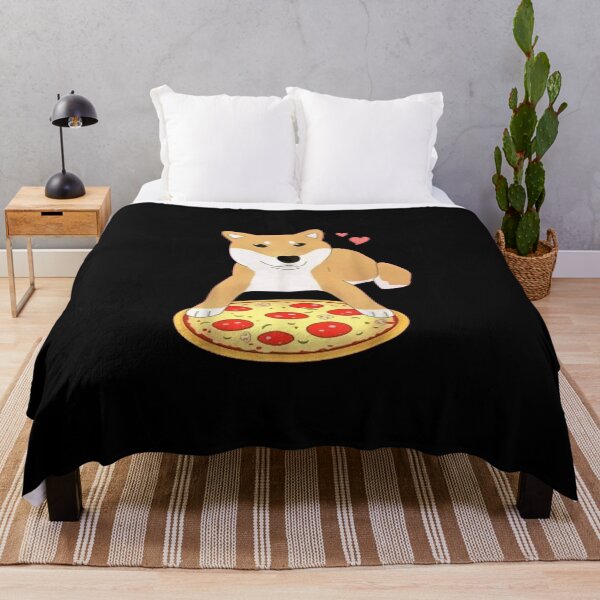Item preview, perro comiendo una pizza designed and sold by CrystalWinkle.