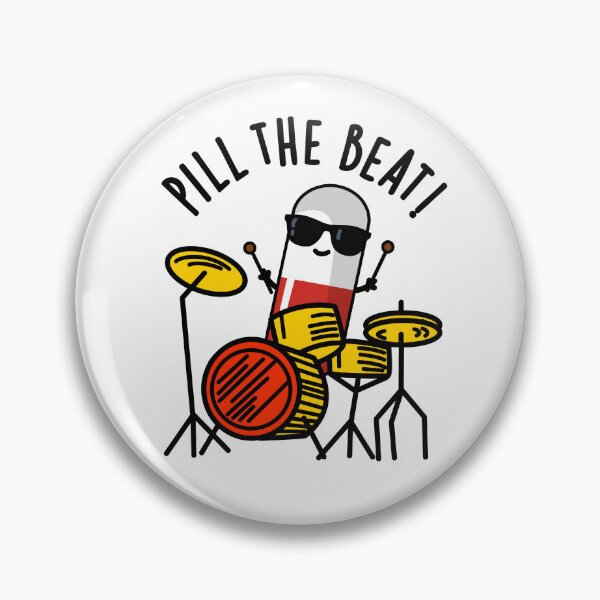 Item preview, Pill The Beat Funny Medicine Puns  designed and sold by punnybone.