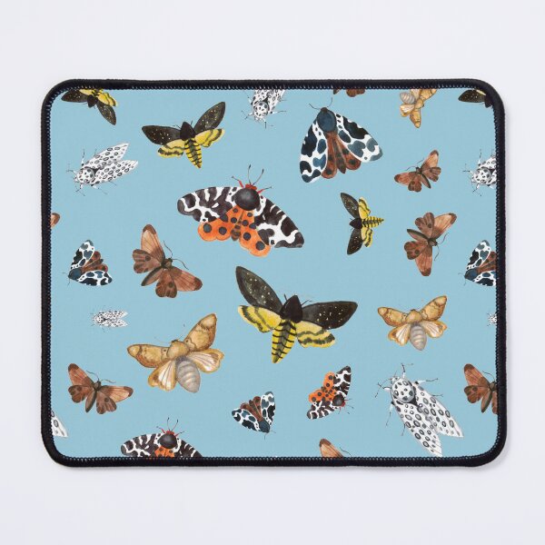 Item preview, Colorful Watercolor Assorted Moth Seamless Pattern designed and sold by Happy Puppy Print On Demand.