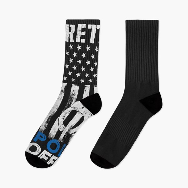 Item preview, Retired Police Officer gift Thin Blue Line American USA Flag  designed and sold by Patriivera.