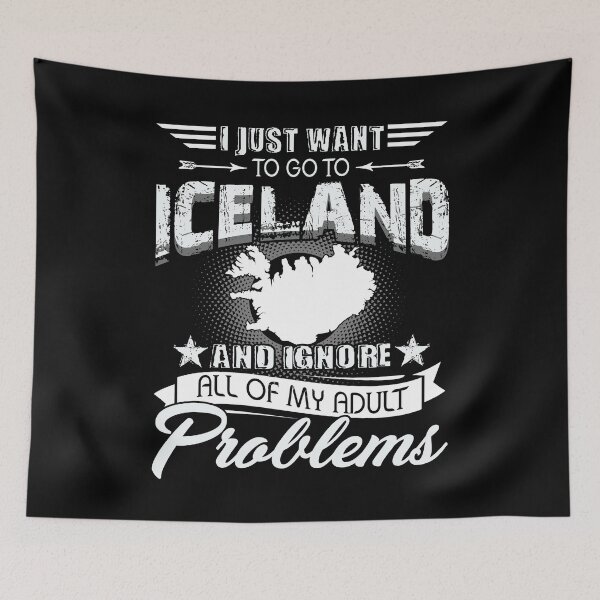 Item preview, I Just Want To Go To Iceland designed and sold by UnknownArtistt.