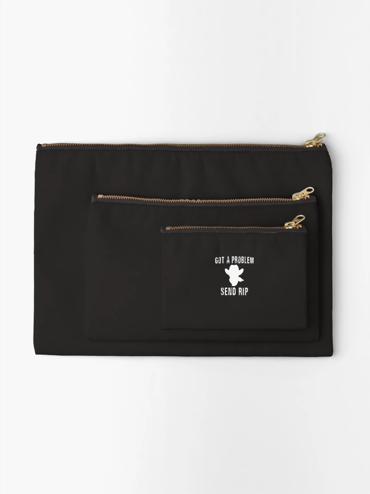 Thumbnail 2 of 4, Zipper Pouch, Got a problem Send Rip designed and sold by denhamma.