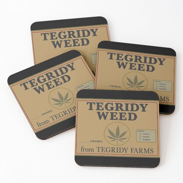 Item preview, Tegridy Weed From Tegridy Farms Label Parody  Sticker designed and sold by Mioeslph920.
