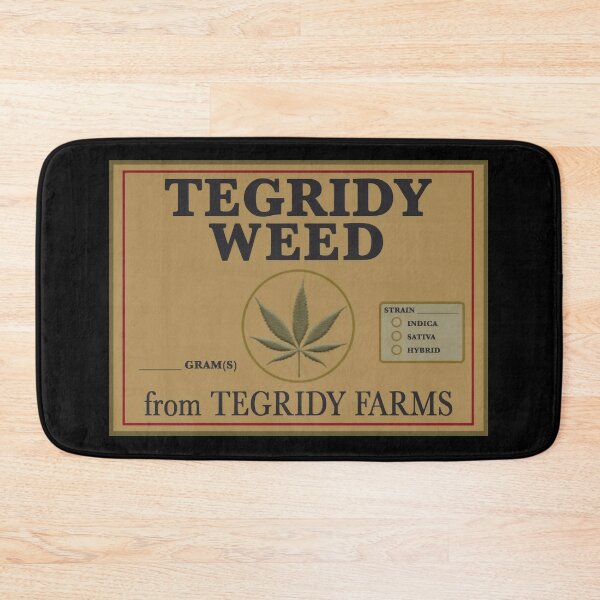 Item preview, Tegridy Weed From Tegridy Farms Label Parody  Sticker designed and sold by Mioeslph920.