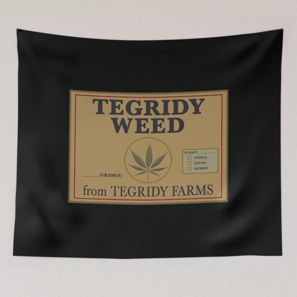 Item preview, Tegridy Weed From Tegridy Farms Label Parody  Sticker designed and sold by Mioeslph920.