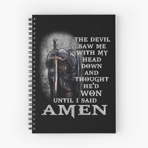 Item preview, The Devil Saw Me My Head Down Thought He'd Won Until I Said Amen designed and sold by Adam Alomari.