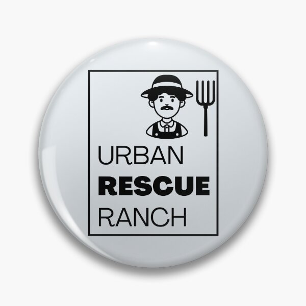 Item preview, Urban Rescue Ranch Monochrome Black designed and sold by RandomDel.