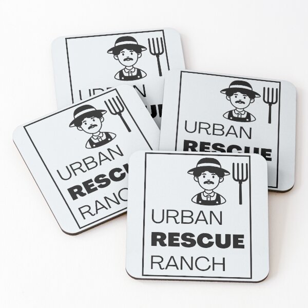 Item preview, Urban Rescue Ranch Monochrome Black designed and sold by RandomDel.