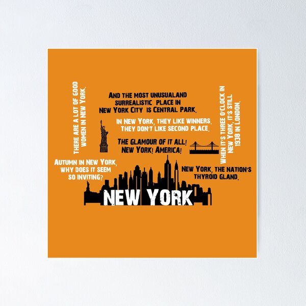 Item preview, New York   Quote  designed and sold by Nora Gad.