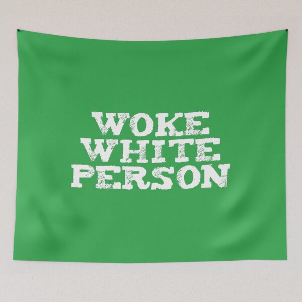 Item preview, Woke White Person No Bigotry No Racism designed and sold by NataSaic.