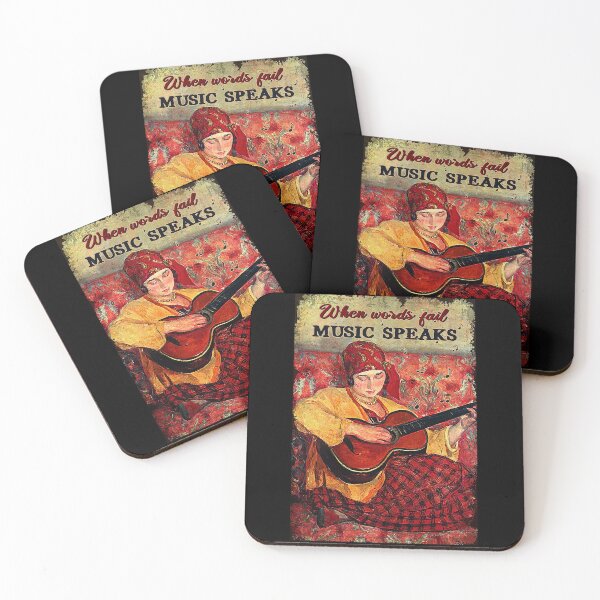 Item preview, When words fail music speaks guitar lover designed and sold by koenhfu06.