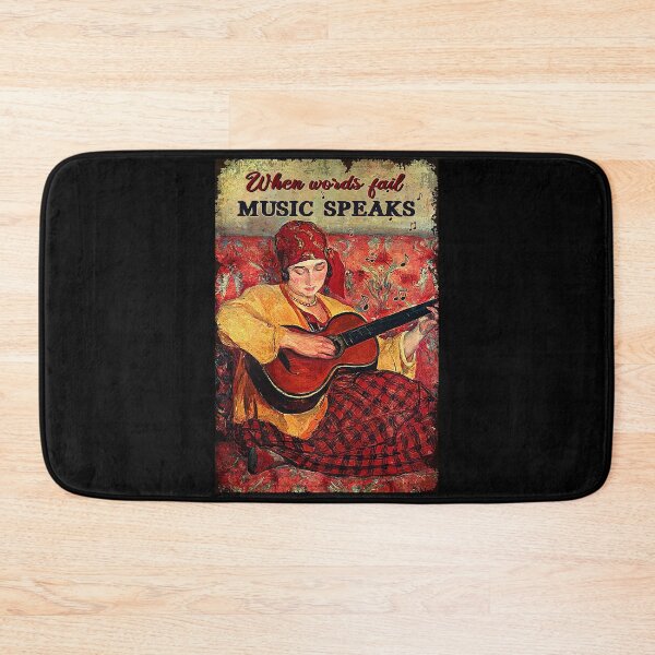 Item preview, When words fail music speaks guitar lover designed and sold by koenhfu06.
