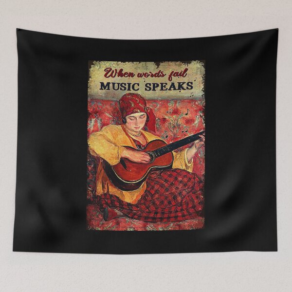 Item preview, When words fail music speaks guitar lover designed and sold by koenhfu06.